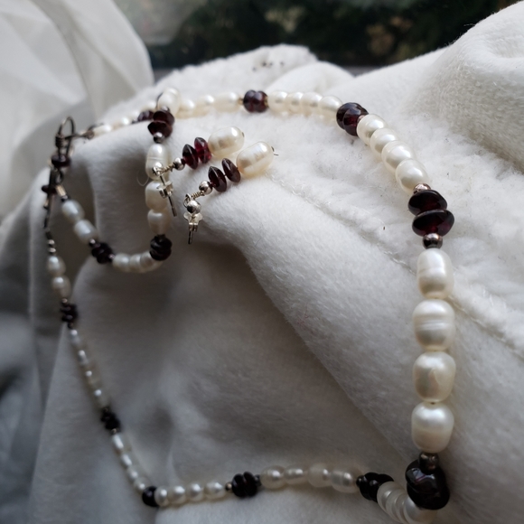 Pearl and spinel parure set...exquisite - Picture 6 of 7